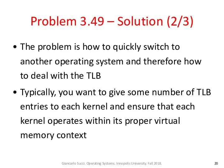 Problem 3.49 – Solution (2/3) The problem is how to