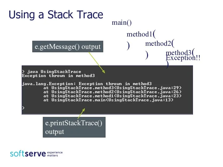 Using a Stack Trace