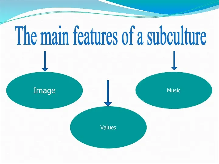 Image Music Values Music The main features of a subculture