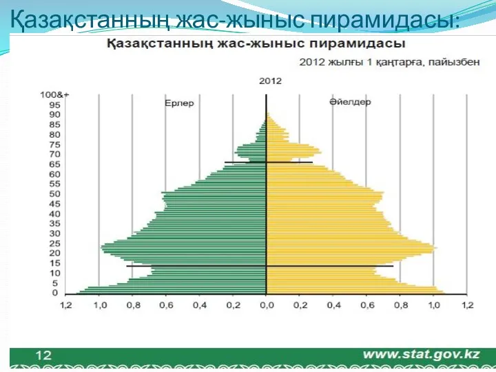 Қазақстанның жас-жыныс пирамидасы: www.ZHARAR.com