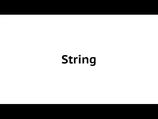 String