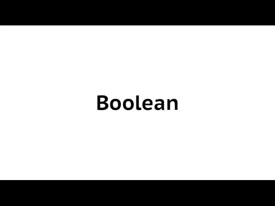 Boolean