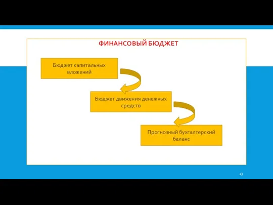 ФИНАНСОВЫЙ БЮДЖЕТ Бюджет капитальных вложений Бюджет движения денежных средств Прогнозный бухгалтерский баланс