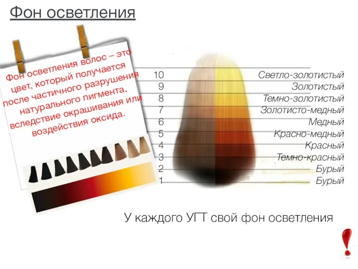 Фон осветления волос – это цвет, который получается после частичного