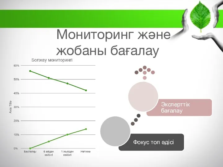 Мониторинг және жобаны бағалау