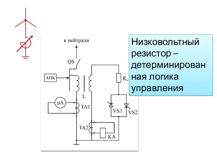 Низковольтный резистор –детерминирован ная логика управления
