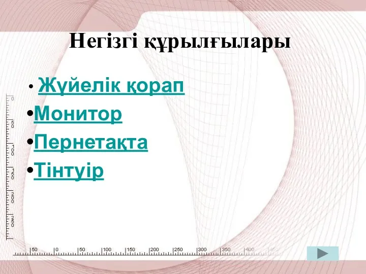 Негізгі құрылғылары Жүйелік қорап Монитор Пернетақта Тінтуір