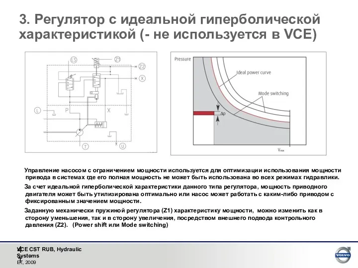 3. Регулятор с идеальной гиперболической характеристикой (- не используется в