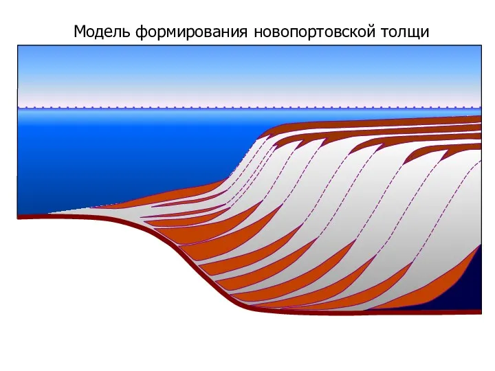 Модель формирования новопортовской толщи