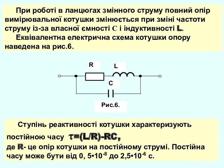 При роботі в ланцюгах змінного струму повний опір вимірювальної котушки