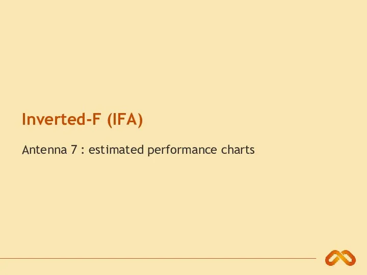 Inverted-F (IFA) Antenna 7 : estimated performance charts