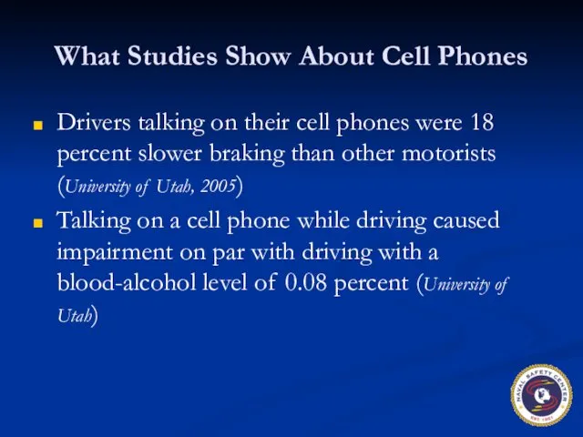 What Studies Show About Cell Phones Drivers talking on their