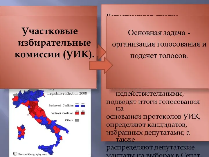 Областные (окружные) избирательные бюро (ОИБ). Регистрируют списки кандидатов, определяют порядок