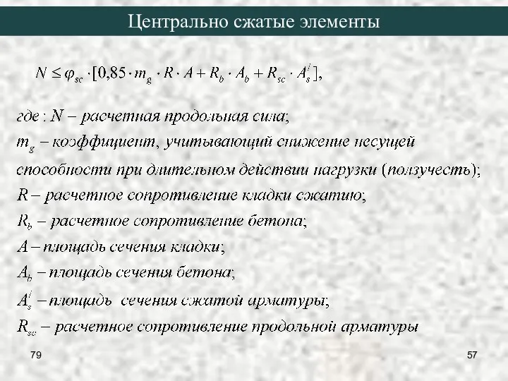 79 Центрально сжатые элементы