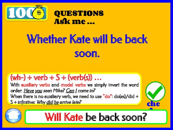 100 Will Kate be back soon? QUESTIONS Ask me …
