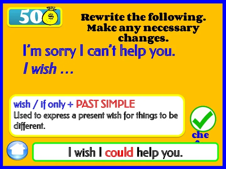 50 I’m sorry I can’t help you. I wish …