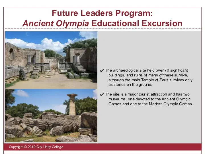 Future Leaders Program: Ancient Olympia Educational Excursion Copyright © 2019