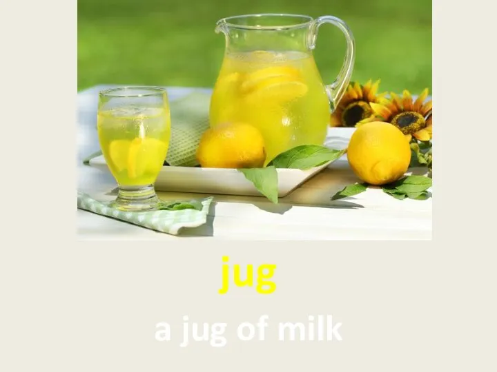 jug a jug of milk