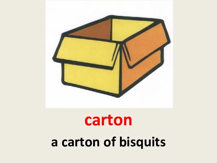 carton a carton of bisquits