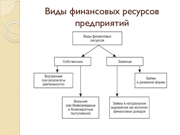 Виды финансовых ресурсов предприятий