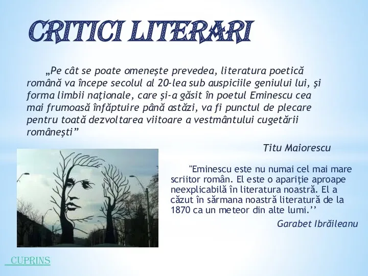 Critici literari „Pe cât se poate omeneşte prevedea, literatura poetică