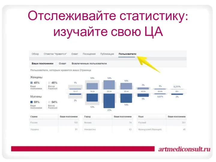 Отслеживайте статистику: изучайте свою ЦА