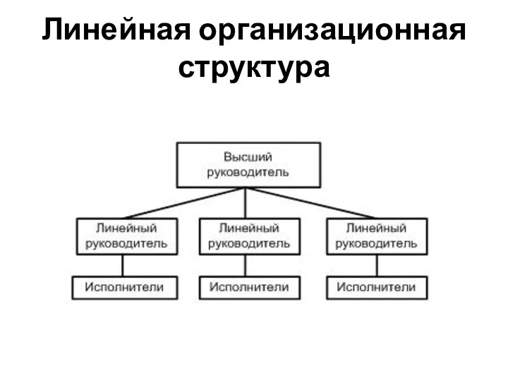 Линейная организационная структура