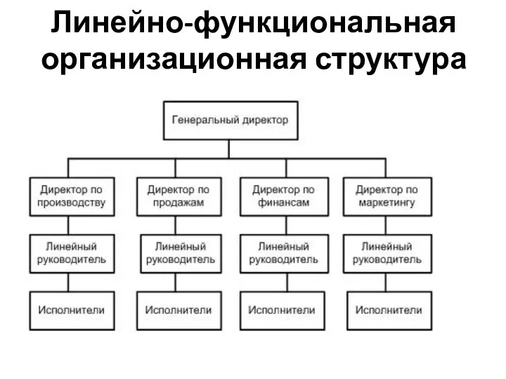 Линейно-функциональная организационная структура