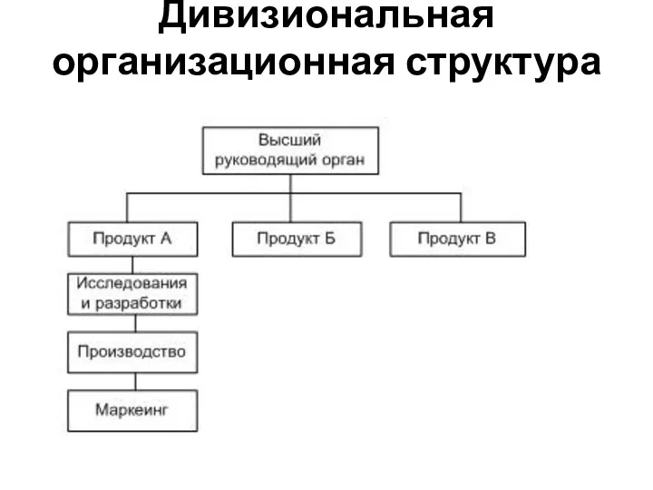 Дивизиональная организационная структура