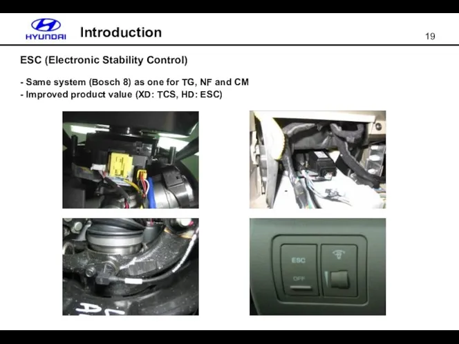 ESC (Electronic Stability Control) Same system (Bosch 8) as one