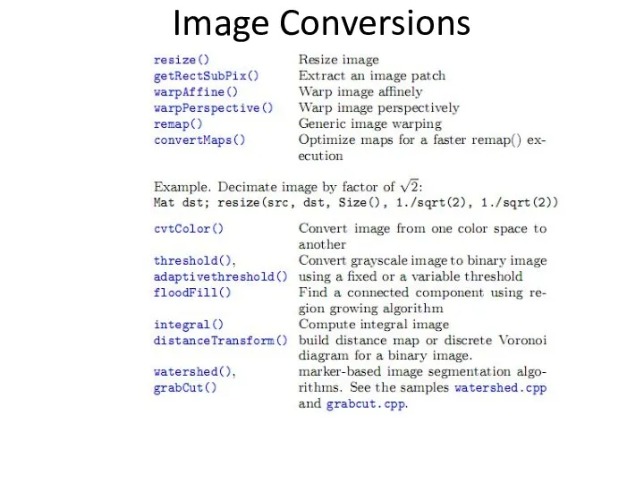 Image Conversions