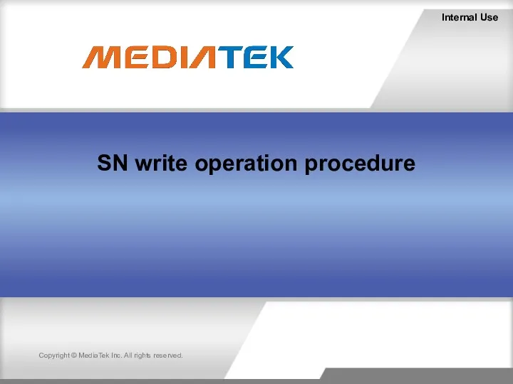 SN write operation procedure