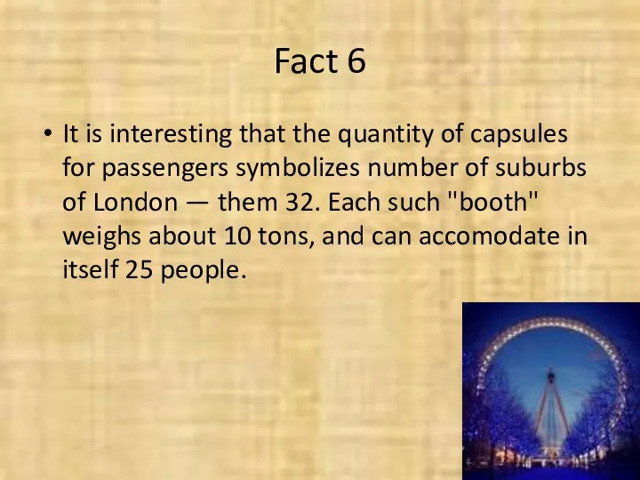 Fact 6 It is interesting that the quantity of capsules