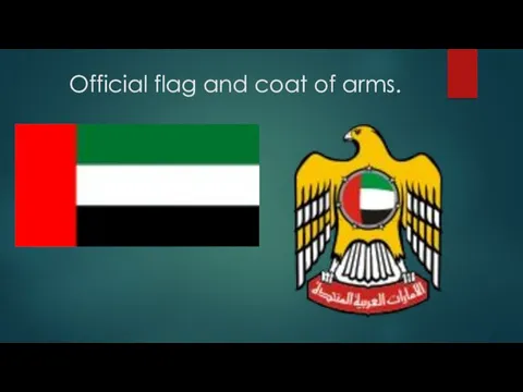 Official flag and coat of arms.