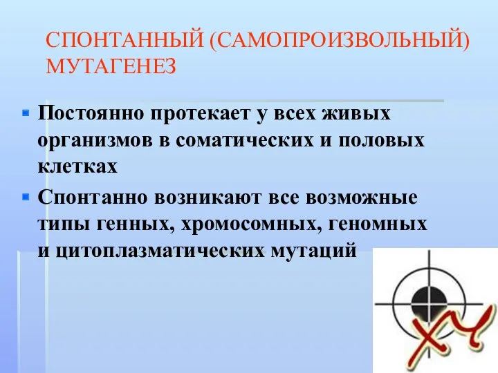 Постоянно протекает у всех живых организмов в соматических и половых