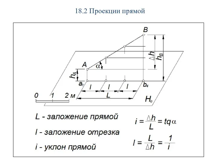 18.2 Проекции прямой