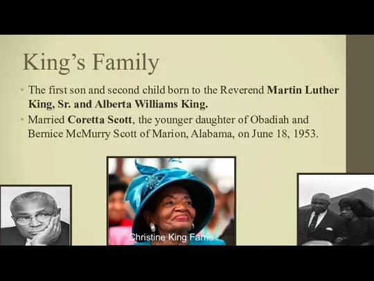 King’s Family The first son and second child born to