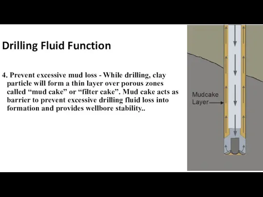 Drilling Fluid Function 4. Prevent excessive mud loss - While