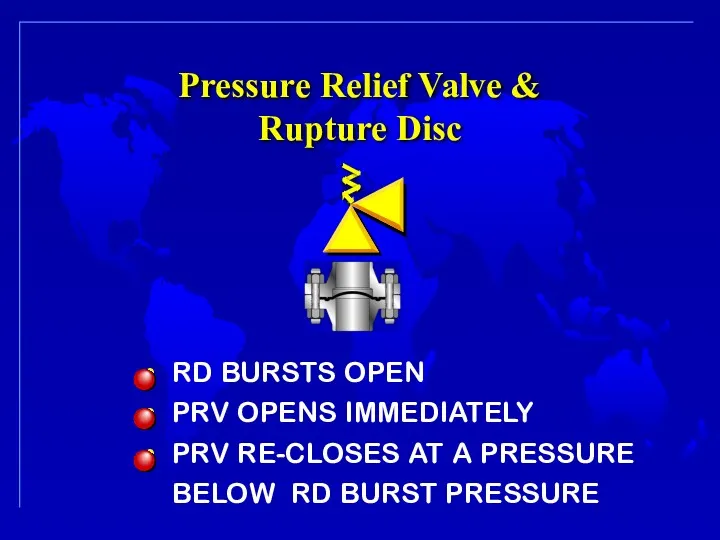 RD BURSTS OPEN PRV OPENS IMMEDIATELY PRV RE-CLOSES AT A