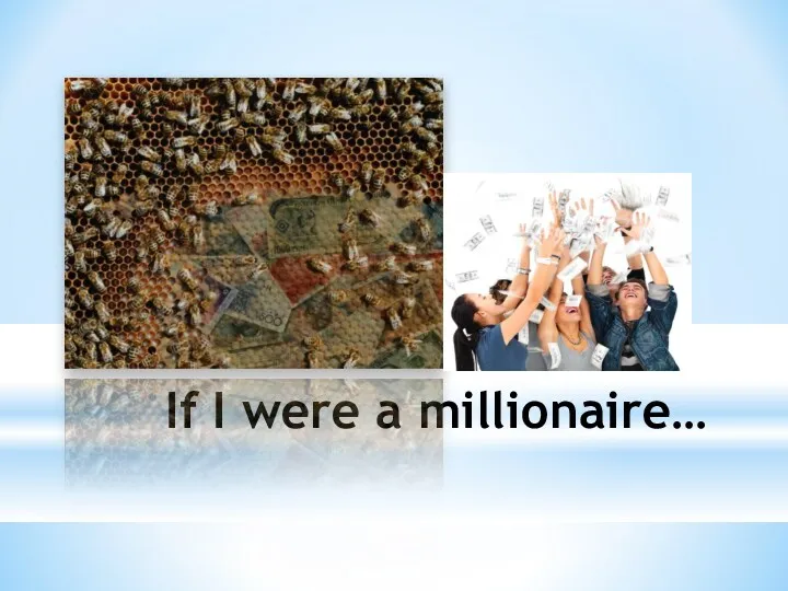 If I were a millionaire…