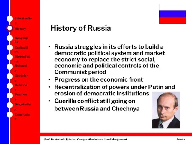 History of Russia Russia struggles in its efforts to build