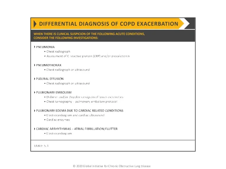 © 2020 Global Initiative for Chronic Obstructive Lung Disease