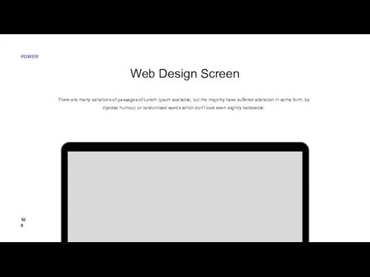 Web Design Screen There are many variations of passages of Lorem Ipsum available,