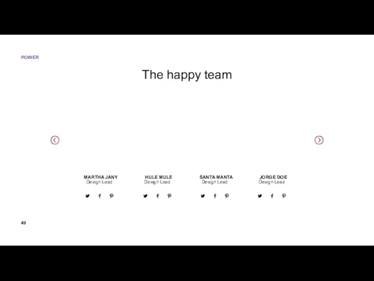 The happy team