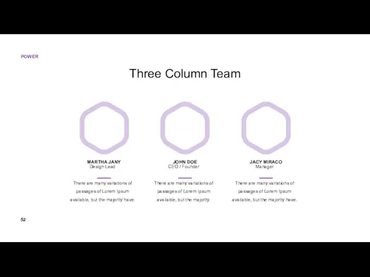 Three Column Team