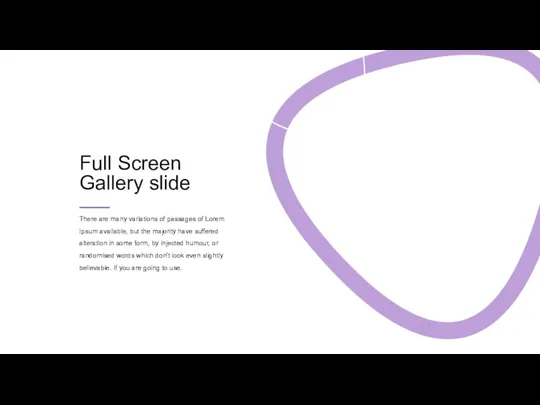 Full Screen Gallery slide There are many variations of passages of Lorem Ipsum