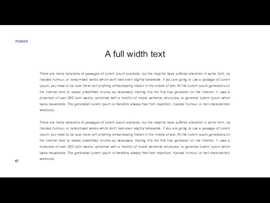 A full width text There are many variations of passages of Lorem Ipsum
