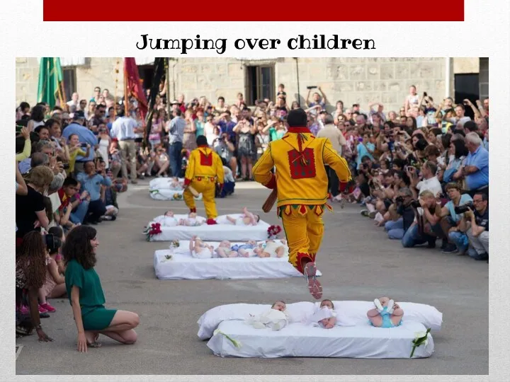 Jumping over children