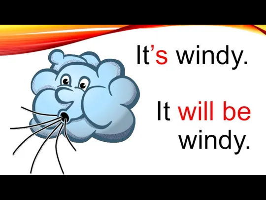 It’s windy. It will be windy.