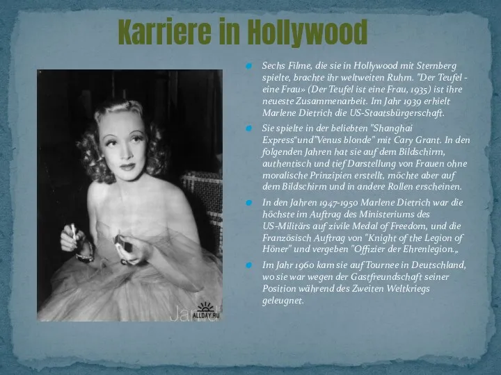 Karriere in Hollywood Sechs Filme, die sie in Hollywood mit